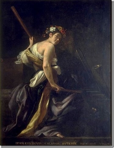 Euterpe, Muse de la Musique par Giovanni Baglione