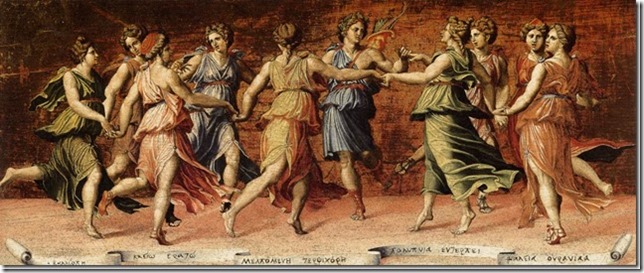 Apollon et les Muses par Baldassarre Perruzzi