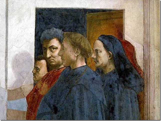 Portrait de Masolino, de Masaccio, d'Alberti et de Brunelleschi