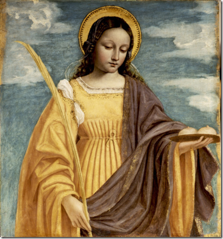 Sainte Agathe par Bergognone