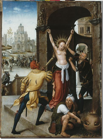 Martyre de Sainte Agathe par Jean Bellegambe