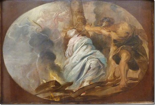 Le Martyre de Sainte Lucie, Rubens, église Saint Charles Borromée d'Anvers, Musée des Beaux-Arts de Quimper
