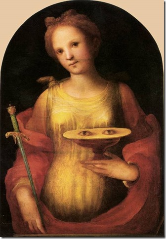 Sainte Lucie, Beccafumi, Pinacoteca Nazionale, Sienne