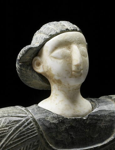 Tête d'une Princesse de Bactriane du Louvre